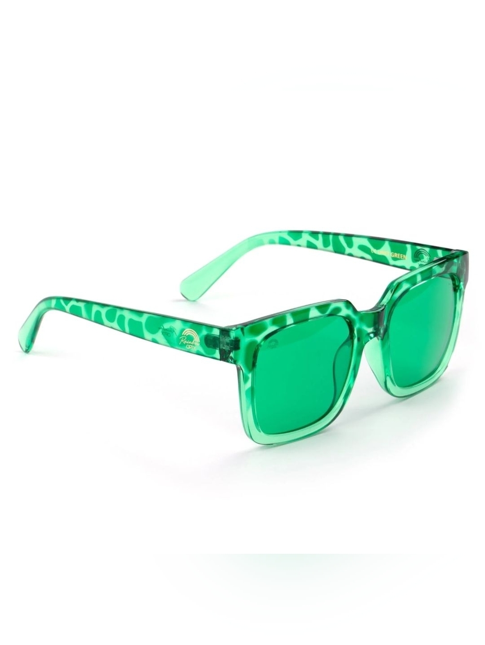 RainbowOPTX Unit Mood Boosting Color Sunglasses For Men & Women, Green